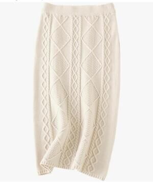 Alfani Skirt, White, Size L